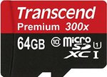 Transcend 64GB MicroSDXC USD $30.07 / NZD $38.50 Delivered
