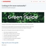 Free - Guide to Being More Green @ Consumer NZ (Requires Free Sign Up)