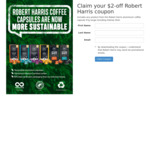 $2 off Robert Harris Coffee Capsules; Sunny Hill Crispy Pea Pods, Buy 2 Get $1 off + Others (Redeemable at NZ Supermarkets)