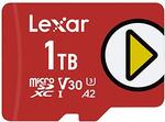 Lexar Play 1TB microSDXC V30 UHS-I Memory Card $125.54 Delivered @ Amazon US via AU