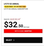 50% off Annual Subscription - $32.50 (Usually $64.99) @ LFCTV GO (Liverpool Football Club)