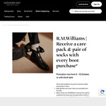 [AKL] Receive a Care Pack + Pair of Socks with Every Adult Boot Purchase @ RM Williams, Mānawa Bay