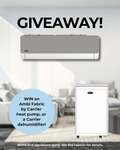 Win an Ambi Fabric by Carrier Heat Pump or Dehumidifier from Carrier Toshiba NZ Heatpumps
