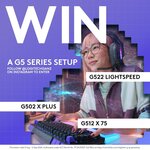 Win 1 of 4 G502 X Plus Gaming Mouse, G522 Lightspeed Gaming Headset + G512 X 75 Gaming Keyboard from Logitech ANZ