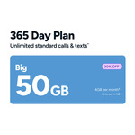 30% off Big 50GB ($175), Bigger 150GB ($280) & Biggest 500GB ($420) Kogan Mobile 365 Day Plans (Activate by 31/12/26) @ Kogan
