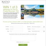 Win 1 of 3 RT Flights for 2 to Tasmania (Australia) 4nts Hotel, Meals, Spa Package, from Natio