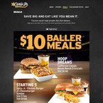 $10 Baller Meals @ Carls Jr