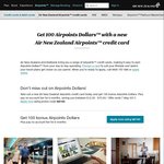 Get 100 Airpoints Dollars with a New Air New Zealand Airpoints and Kiwibank Credit Card (Fee Free for First 6 Months)