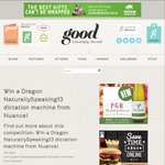 Win 1 of 2 Dragon NaturallySpeaking13 Dictation Machines (Valued at $300ea) from Good