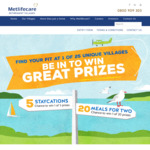 Win 1 of 5 Two Night Stays at a Retirement Village or 1 of 20 Meals for 2 from Metlife Care