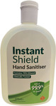 Instant Shield 70% Alc. Hand Sanitiser 375ml $0.01 (Was $11.99, In-store Only, Limit 2 per Customer) @ Farm Source