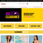 Extra 20% off Clearance @ Postie
