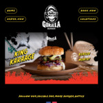 [WLG] 2x OG/Veggie OG Burger, 1x Jungle/Vegan Jungle Fries, 1x Salted Caramel/Choc Donut, 2x 330ml Drink $50 @ Gorilla Burger