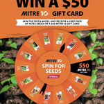 [Auckland] Spin to Win Seeds or $50 Gift Card @ Mitre 10 (Instore Only)