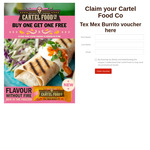 Buy One Get One Free Cartel Food Co. Burrito 200g (Redeemable at NZ Supermarkets)