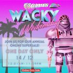 EB Games Wacky Wednesday - 14th December, One Day Only Online Supersale