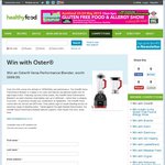 Win an Oster Versa Performance Blender (Worth $999.99) from Healthy Food