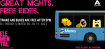 Auckland Trains and Buses Free after 9pm for Elemental AKL (14 July to 1 August)