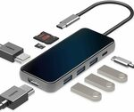 8in1 Triple Display USB C HUB with 2 HDMI, 87W PD, 3 USB3.0, SD/TF Card Reader AU$39.22 + Shipping @ HARIBOL Amazon AU