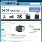 Brother Colour Laser Printer HL-3150CDN $186 ($86 after Cashback) HL-3170CDN $223 ($123 after Cb)