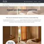 Win a $3,000 Bremworth Rug Voucher from Style Sourcebook