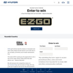 Win an Ezgo Electric Golf Cart Worth $23,000 @ Hyundai NZ