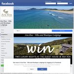 Win a 2 Night Stay (Nov 18 + 19) + Luxury Goodie Gift Pack at Whangarei Head from Araroa