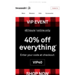 40% off Everything @ Swanndri (Online Only)