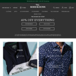40% off Sitewide (Free Shipping over $100 Spend) @ Rodd & Gunn