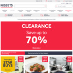 $10 off $50 + Delivery @ Nisbets (New Customers)
