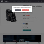 Master Drive A.i Massage Chair $12,495 (was $14,700) @ IRELAX