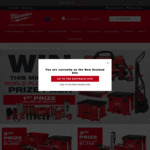 Win 1 of 3 Milwaukee Tools Prize Packs @ Milwaulkee Tool (Requires Free Account)