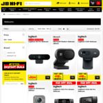 Logitech C920 Webcam $105.70; Logitech C922 Webcam $122.50 + Shipping / Pickup @ JB Hi-Fi