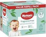 Huggies Fragrance Free Wipes 400 Pack $14.99 @ Chemist Warehouse