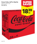 24 Pack Coca-Cola/L&P/Sprite 330ml Cans $18.39 (Limit 12 Assorted) @ New World