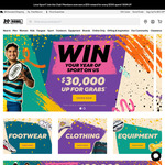 [Club Rebel] $20 off $100 Spend + Delivery/C&C (Excludes Purchase of Gift Cards, Avail. Online & in-Store) @ Rebel Sport