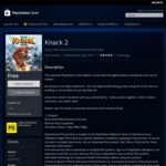 Knack 2 [PS4] Free @ Ps store NZ/AU ONLY