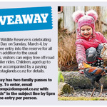 Win 1 of 2 Family Passes to Staglands Wildlife Reserve from The Dominion Post (Wellington)