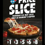 Large Pizzas: Value $3, Extra Value $5, Traditional $6, Gourmet $8, Garlic Bread $1 (Pick Up/ in-Store) @ Domino's Napier City