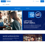 Spend $10 at Participating Small Businesses, Receive $5 Credit to Your Account (Up to 5 Times) @ American Express