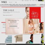 Marks & Spencer Sale - Up to 60% off, Free Delivery to NZ Orders Over £30
