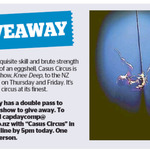 Win a Double Pass to Casus Circus from The Dominion Post (Wellington)