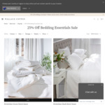 25% off Bedding Essentials ($8 Shipping or Free with $100 Spend) @ Wallace Cotton