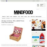 Win a $250 Picnic Pack (Hamper, Rug, Wine Tote) from Mindfood