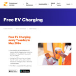 Free EV Charging Every Tuesday in May 2024 (No Charge Time or Electricity Consumed Limit) @ Z App