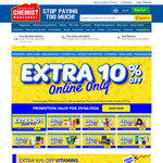 10% off Sitewide (Exclusions Apply) + $5.99 Shipping ($0 C&C/ $99 Order) @ Chemist Warehouse