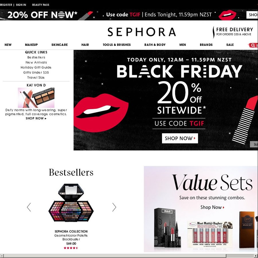 20 off Everything (Today Only) Black Friday Sephora ChoiceCheapies