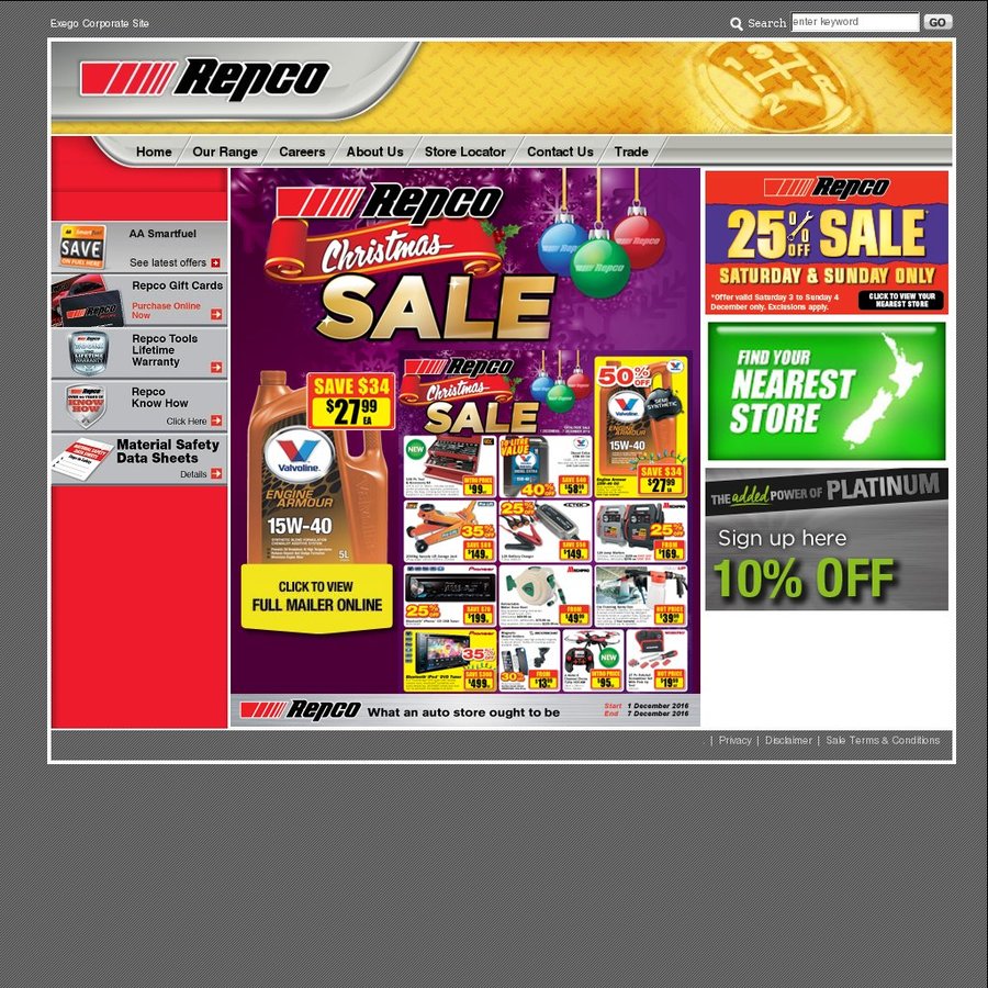 Repco sale this weekend