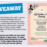 Win a Mother's Day Carvery Lunch @ CQ Wellington from The Dominion Post