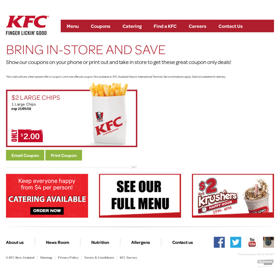 Large Chips 2 KFC ChoiceCheapies